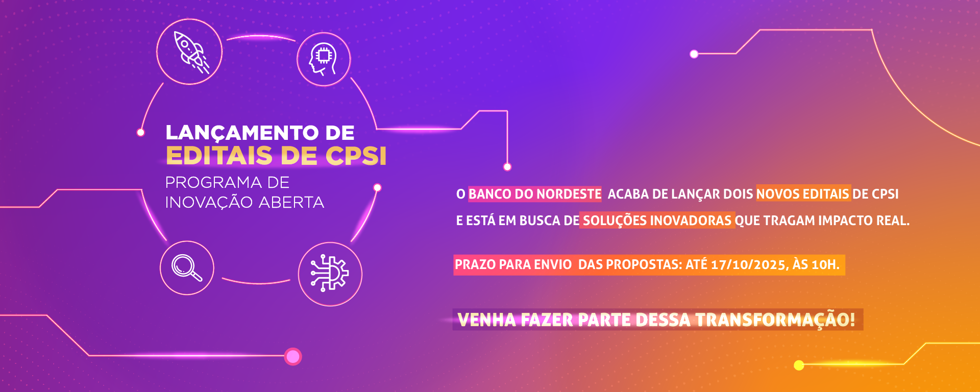 Clique aqui e venha fazer parte dessa transformação.